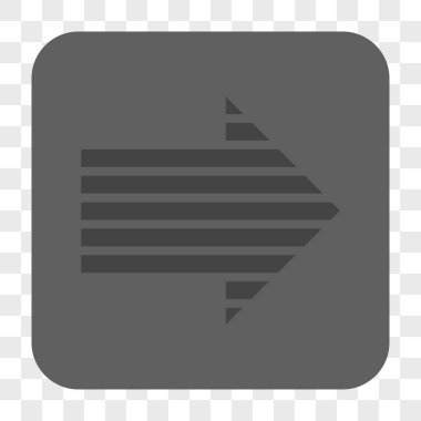 Şerit ok sağ yuvarlak kare düğme