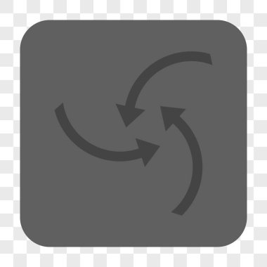 Girdap okları yuvarlak kare düğme