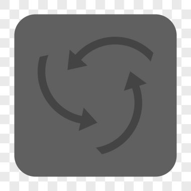 Girdap okları yuvarlak kare düğme