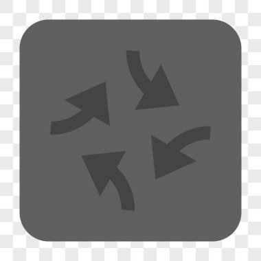 Girdap okları yuvarlak kare düğme