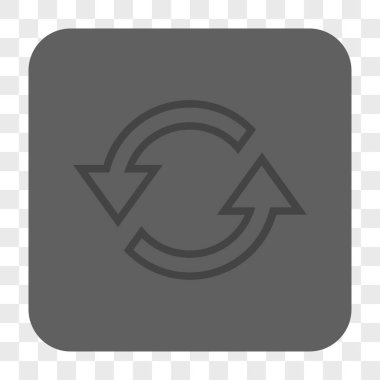 Eşitleme okları yuvarlak kare düğme