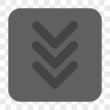 Yuvarlatılmış Kare düğme aşağı çift ok ucu