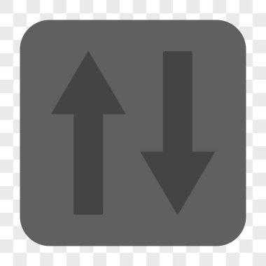 Dikey Çevir okları yuvarlak kare düğme