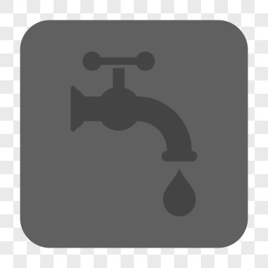 Musluk suyu yuvarlak kare düğme