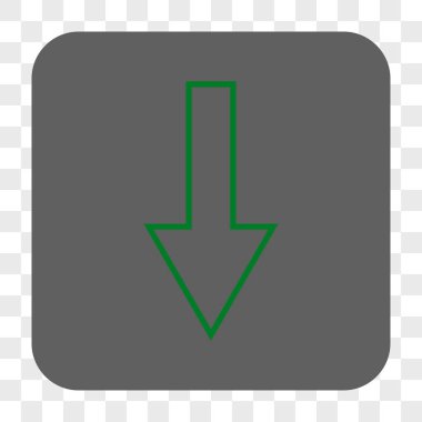 Yuvarlatılmış Kare düğme aşağı ok