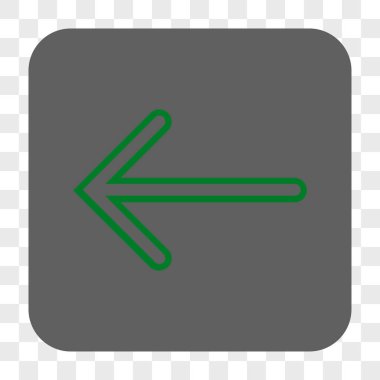 Ok sol yuvarlak kare düğme