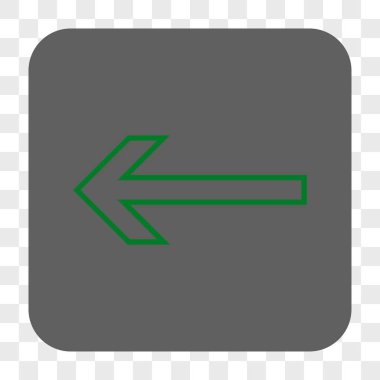 Ok sol yuvarlak kare düğme