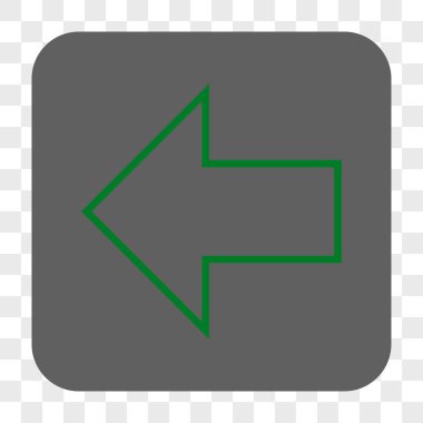 Ok sol yuvarlak kare düğme