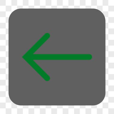 Ok sol yuvarlak kare düğme