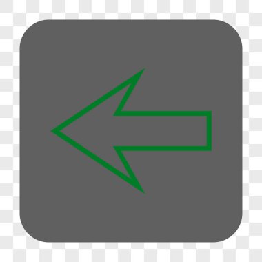 Ok sol yuvarlak kare düğme