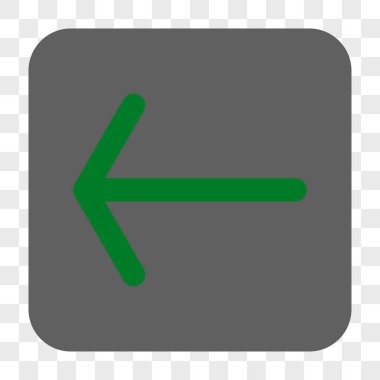 Ok sol yuvarlak kare düğme