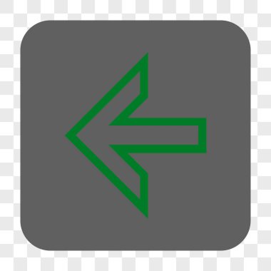 Ok sol yuvarlak kare düğme