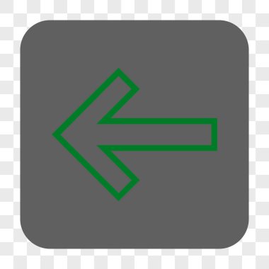 Ok sol yuvarlak kare düğme