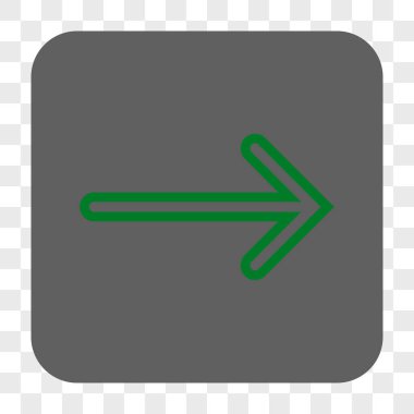 Ok sağ yuvarlak kare düğme