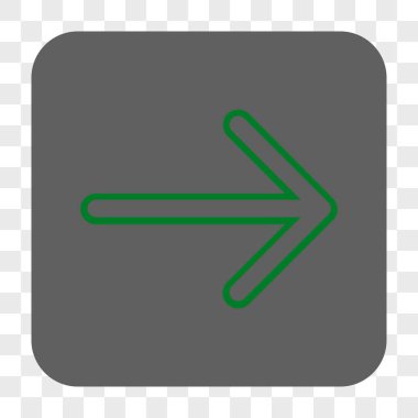 Ok sağ yuvarlak kare düğme