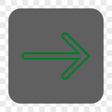 Ok sağ yuvarlak kare düğme