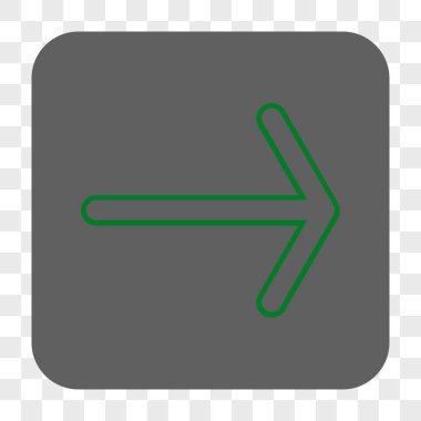 Ok sağ yuvarlak kare düğme