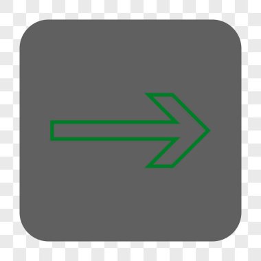 Ok sağ yuvarlak kare düğme