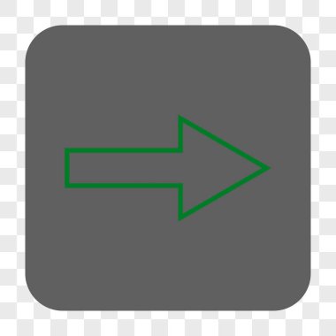 Ok sağ yuvarlak kare düğme