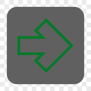 Ok sağ yuvarlak kare düğme