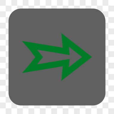 Ok sağ yuvarlak kare düğme