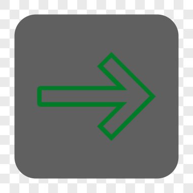 Ok sağ yuvarlak kare düğme