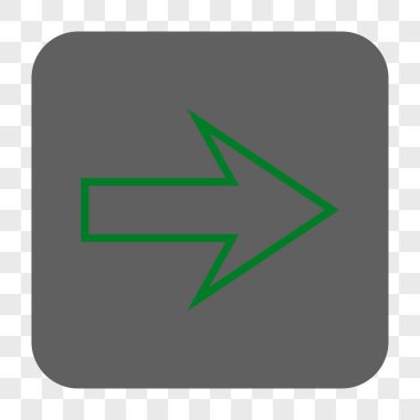 Ok sağ yuvarlak kare düğme