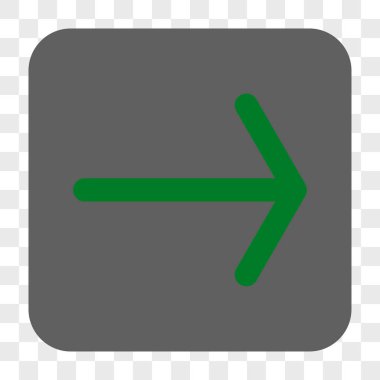 Ok sağ yuvarlak kare düğme