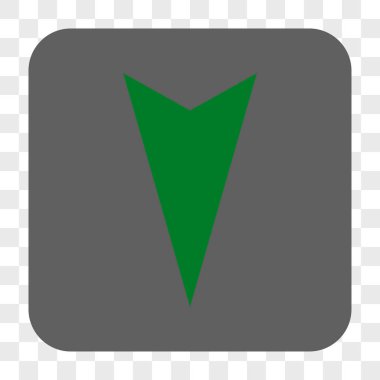 Ok ucu yuvarlatılmış kare düğmesini basılı