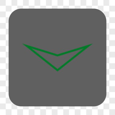 Ok ucu yuvarlatılmış kare düğmesini basılı