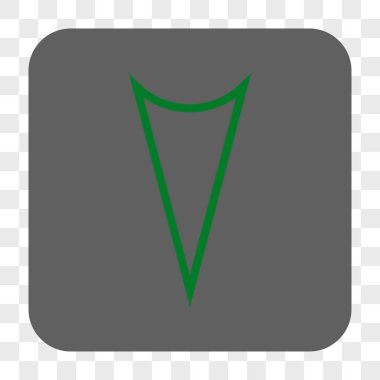 Ok ucu yuvarlatılmış kare düğmesini basılı