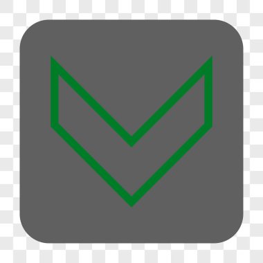 Ok ucu yuvarlatılmış kare düğmesini basılı