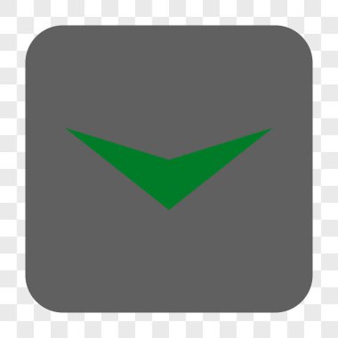 Ok ucu yuvarlatılmış kare düğmesini basılı