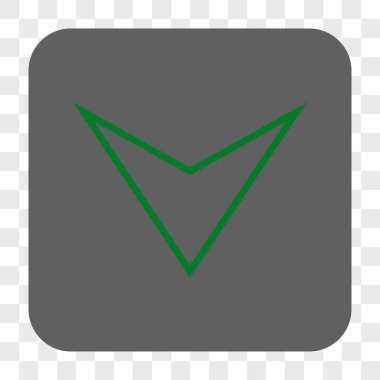 Ok ucu yuvarlatılmış kare düğmesini basılı