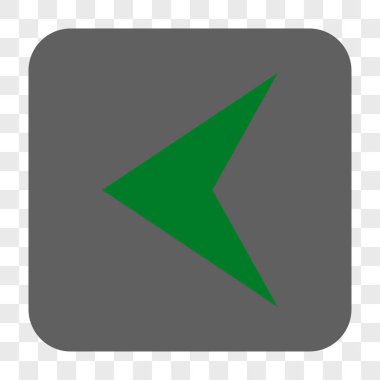 Ok ucu sol yuvarlak kare düğme