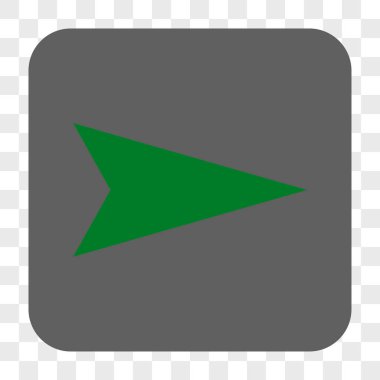 Ok ucu sağ yuvarlak kare düğme