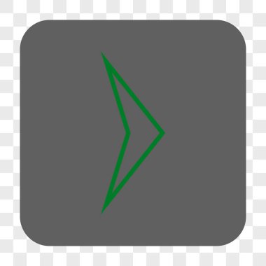 Ok ucu sağ yuvarlak kare düğme