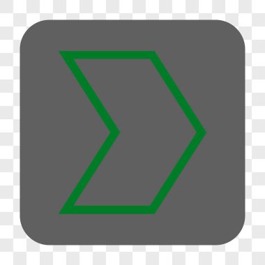 Ok ucu sağ yuvarlak kare düğme