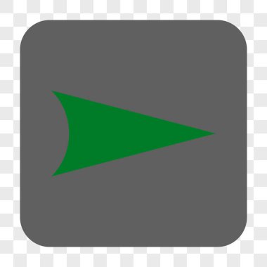 Ok ucu sağ yuvarlak kare düğme