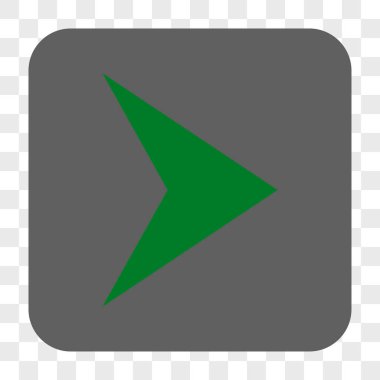 Ok ucu sağ yuvarlak kare düğme