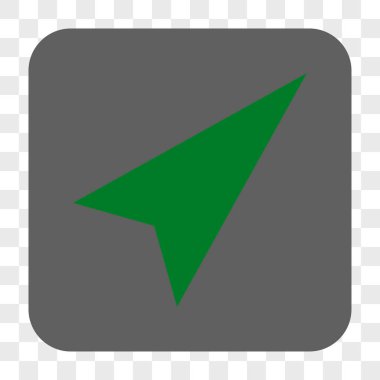 Kare düğme ok ucu sağ-yukarı yuvarlanır