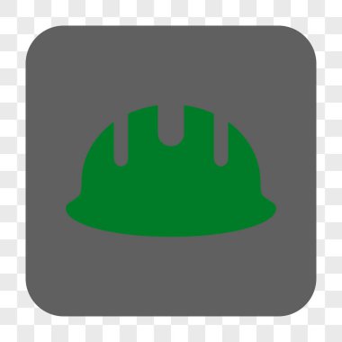 Kare düğme Oluşturucu Hardhat yuvarlak