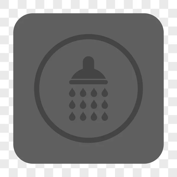 샤워 둥근 사각형 버튼 — 스톡 벡터