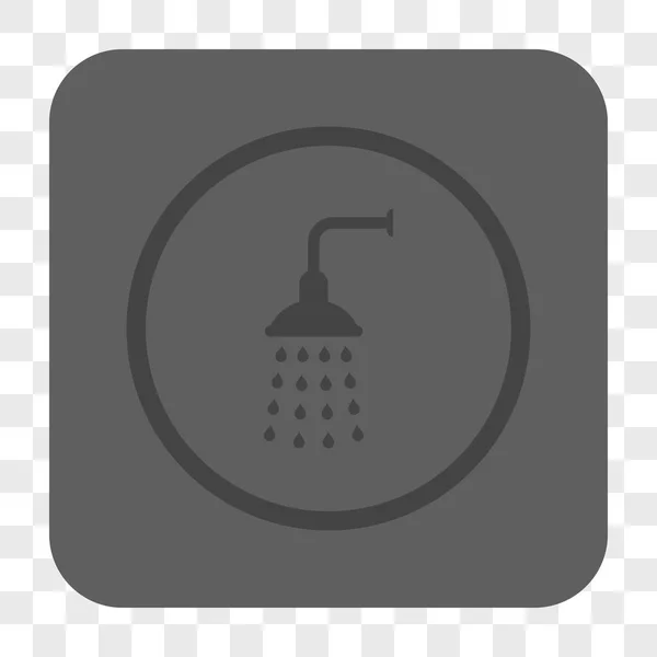 Prysznic zaokrąglony kwadrat przycisk — Wektor stockowy