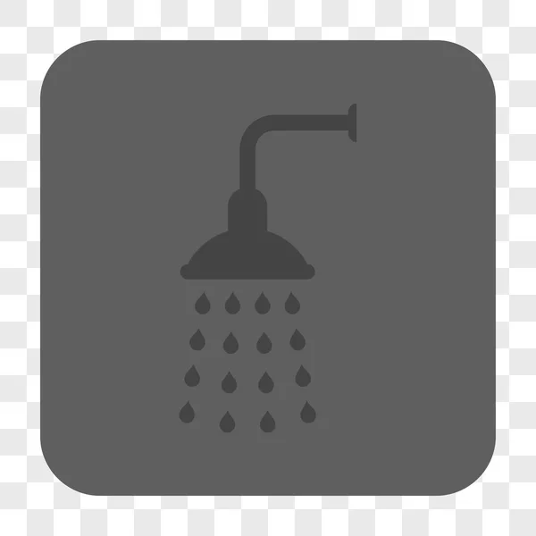 Shower Rounded Square Button — Stockvector