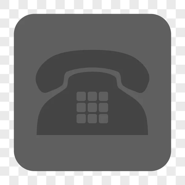 Тон телефон округлі квадратних кнопки — стоковий вектор