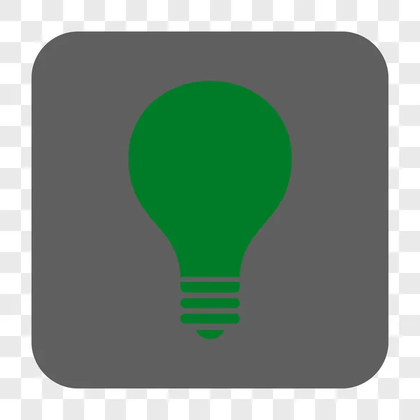 Ampoule arrondie Bouton carré — Image vectorielle
