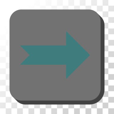 Kare vektör düğme ok sağ yuvarlak