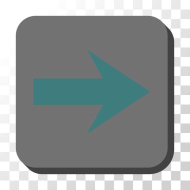 Kare vektör düğme ok sağ yuvarlak