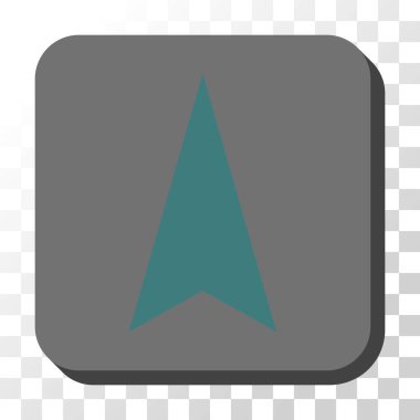 Yuvarlatılmış Kare vektör düğmesini yukarı ok ucu